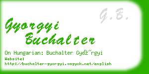 gyorgyi buchalter business card